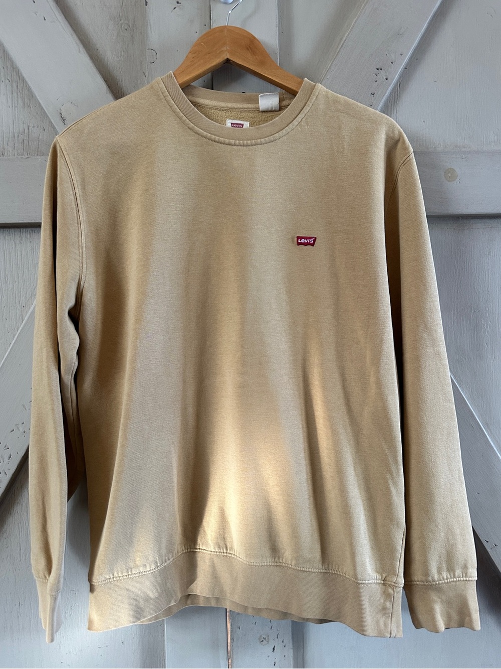 Levi’s Standard Crewneck Sweatshirt – Men’s Medium – Pale Mustard Yellow